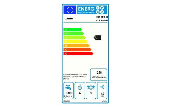 CANDY CDP4549 - &Eacute;tiquette &eacute;nergie