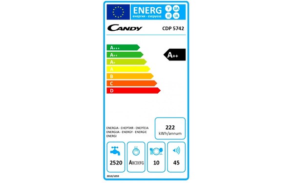 CANDY CDP5742 - &Eacute;tiquette &eacute;nergie