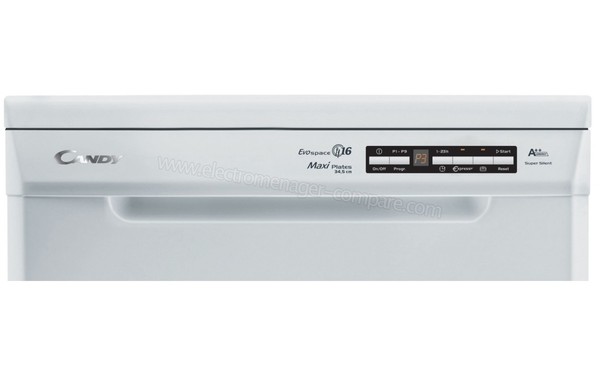 CANDY CDPM2D62W - Panneau de commandes (cr&eacute;dit : Boulanger)