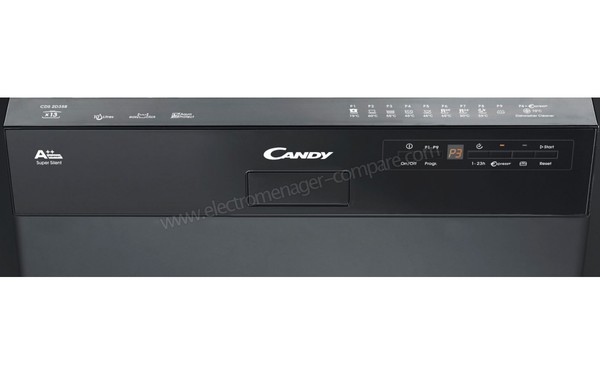 CANDY CDS2D35B - Panneau de commandes (cr&eacute;dit : Boulanger)