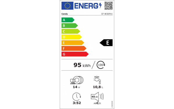 CANDY CF4E3DFX1 - &Eacute;tiquette &eacute;nergie v2