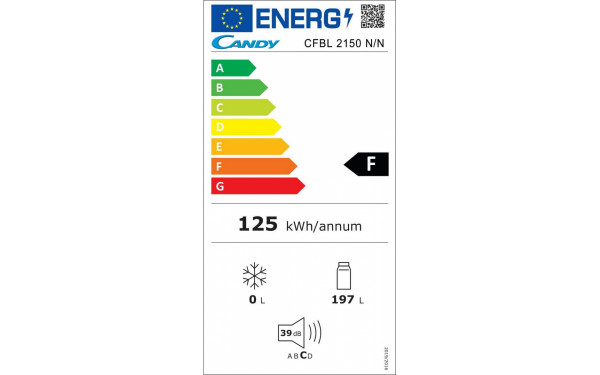 CANDY CFBL2150N/N - &Eacute;tiquette &eacute;nergie v2
