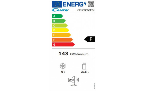 CANDY CFLO3550E/N - &Eacute;tiquette &eacute;nergie v2