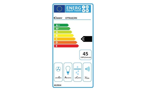 CANDY CFT610/4N - &Eacute;tiquette &eacute;nergie