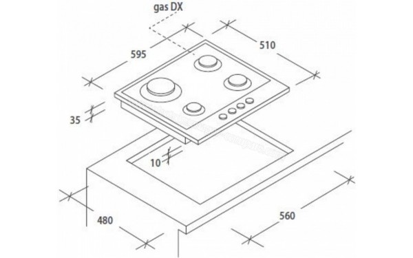 CANDY CHG6BRX - Sch&eacute;ma technique