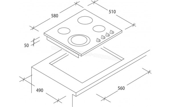 CANDY CHK64C - Sch&eacute;ma technique