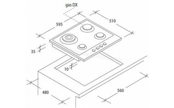 CANDY CHW6BR4WGTGH - Sch&eacute;ma technique