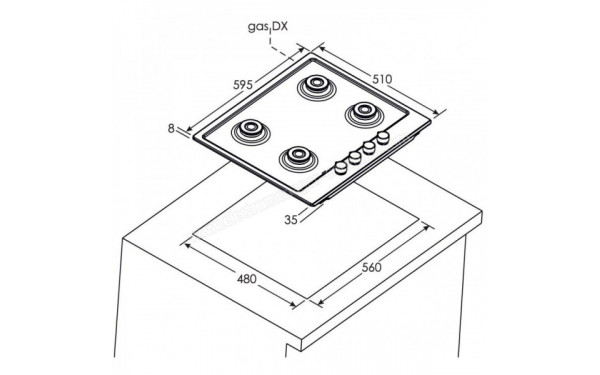 CANDY CHW6BRAV4WGT - Sch&eacute;ma technique