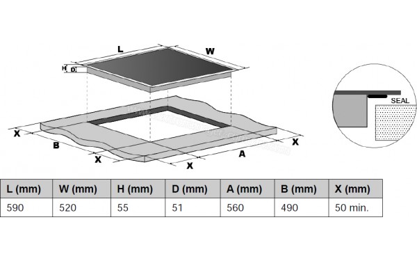 CANDY CI633CTT - Sch&eacute;ma technique