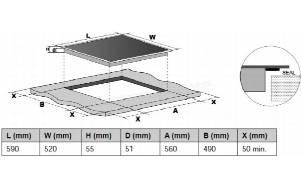 CANDY CI642CTT - Sch&eacute;ma technique
