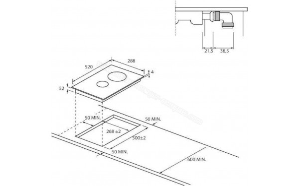 CANDY CID 30/1 - Dimensions