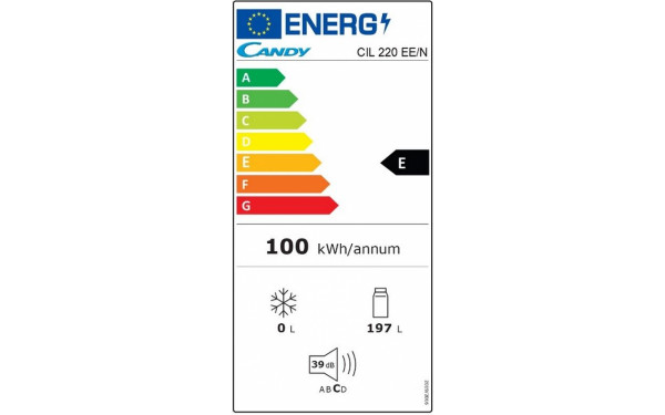CANDY CIL220EE/N - &Eacute;tiquette &eacute;nergie v2