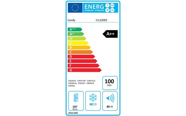 CANDY CIL220EE - &Eacute;tiquette &eacute;nergie