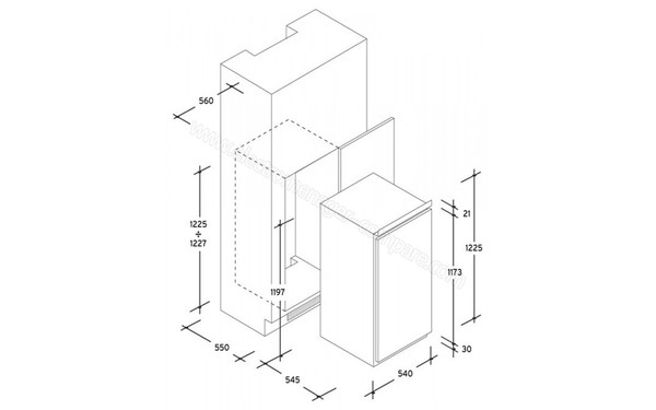 CANDY CIL220E - Schemas d'encastrement