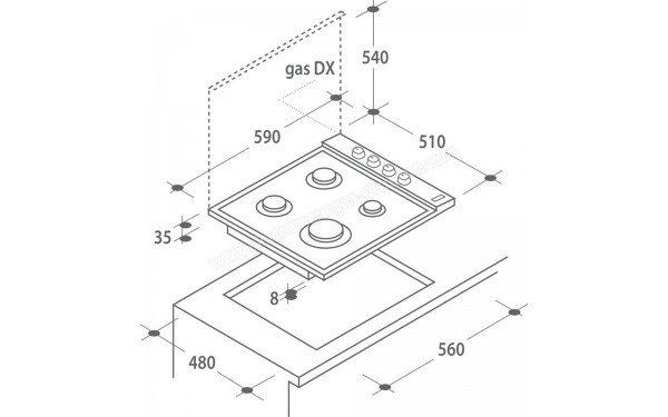 CANDY CLG 64 SPTF - Sch&eacute;ma technique