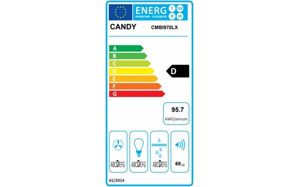 CANDY CMBI 970 LX - &Eacute;tiquette &eacute;nergie