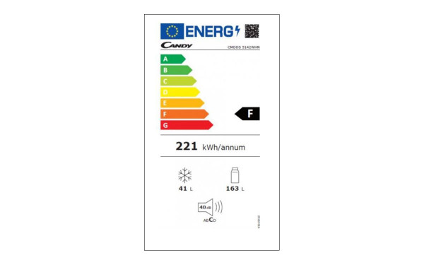 CANDY CMDDS5142WHN - &Eacute;tiquette &eacute;nergie v2