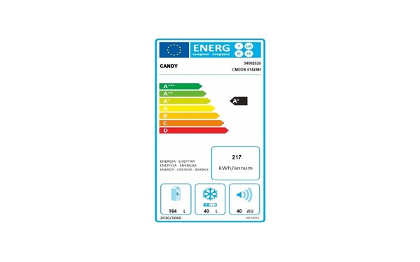 CANDY CMDDS5142XH - &Eacute;tiquette &eacute;nergie