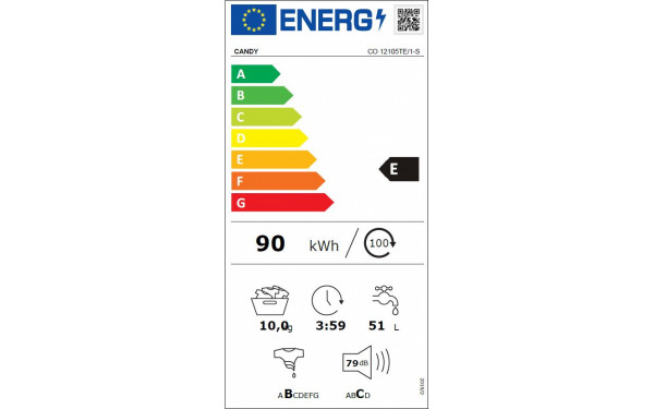CANDY CO12105TE/1-S - &Eacute;tiquette &eacute;nergie v2