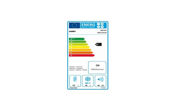 CANDY CRCS5152W - &Eacute;tiquette &eacute;nergie