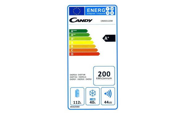 CANDY CRDS5122W - &Eacute;tiquette &eacute;nergie