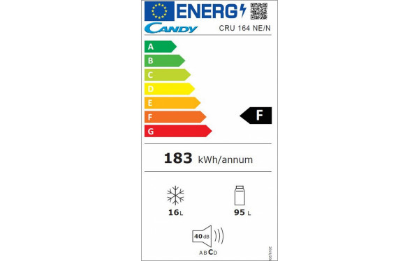 CANDY CRU164NE/N - &Eacute;tiquette &eacute;nergie v2