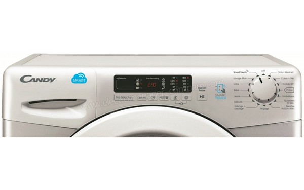 CANDY CS1472D3S/1-47 - Panneau de commandes (cr&eacute;dit : Darty)
