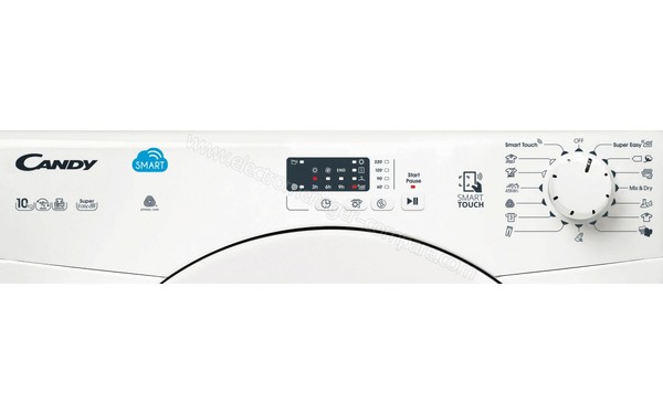 CANDY CSC10LF-S - Panneau de commandes (cr&eacute;dit : Boulanger)