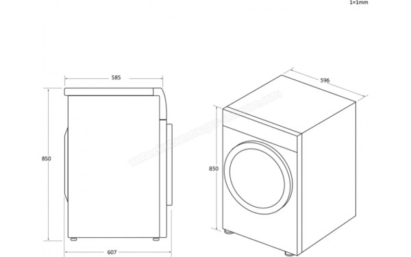 CANDY CSEH10A1LE-47 - Dimensions