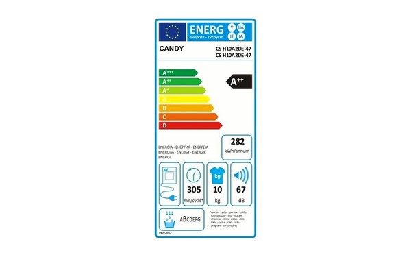 CANDY CSH10A2DE-47 - &Eacute;tiquette &eacute;nergie