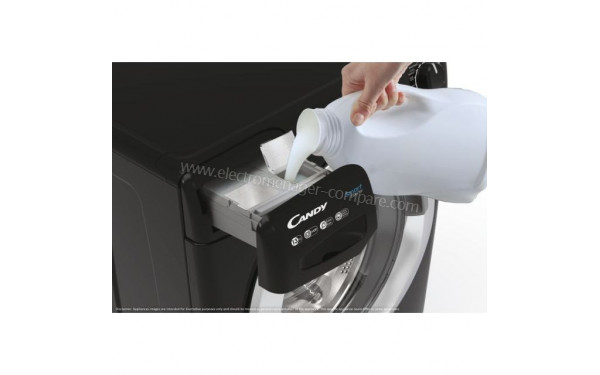 CANDY CSSD1413TWMCBE/47 - Zoom sur le tiroir lessiviel