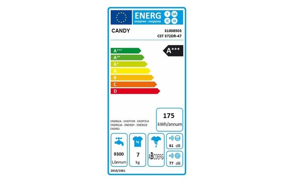 CANDY CST372DR-47 - &Eacute;tiquette &eacute;nergie