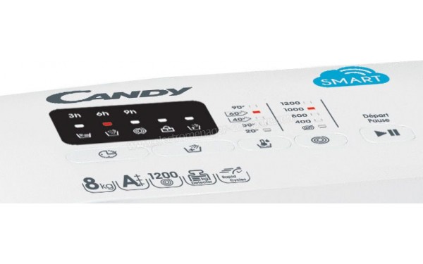 CANDY CST382L/1-47 - Panneau de commandes n&deg;2 (cr&eacute;dit : Boulanger)