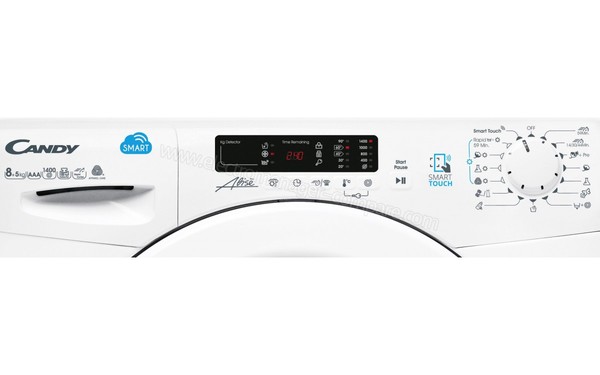 CANDY CSW485D/5-S - Panneau de commandes (cr&eacute;dit : Boulanger)