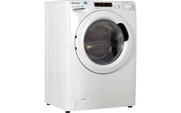 CANDY CSW485D/5-S - Vue 3/4 gauche (cr&eacute;dit : Boulanger)
