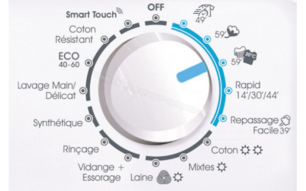 CANDY CSWS4149TWMBE-47 - Vue des programmes