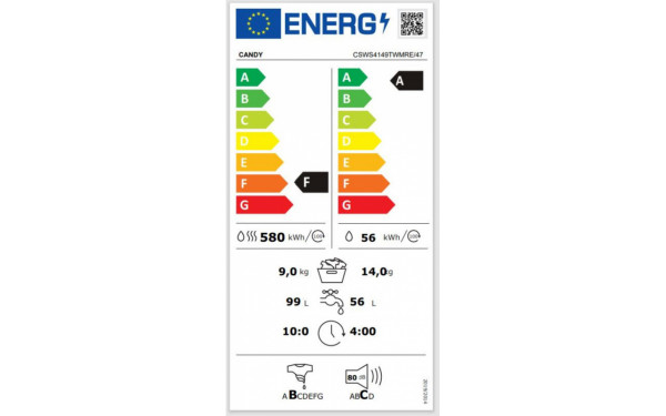 CANDY CSWS4149TWMRE/47 - &Eacute;tiquette &eacute;nergie v2