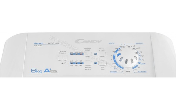 CANDY CTF6012 - Panneau de commandes