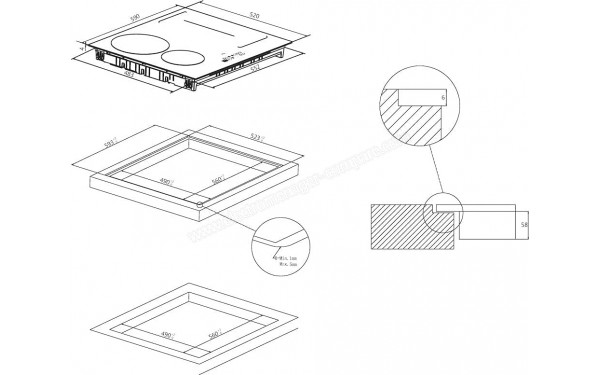 CANDY CTP64SC/E1 - Dimensions