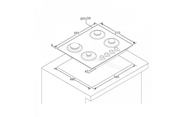 CANDY CVG6WW - Sch&eacute;ma technique