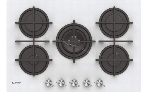 CANDY CVG74WPW - Vue du dessus