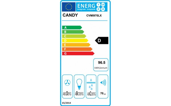 CANDY CVMI 970 LX - &Eacute;tiquette &eacute;nergie