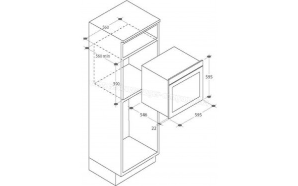 CANDY FCD545N - Dimensions