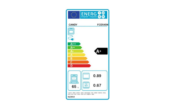 CANDY FCD545N - &Eacute;tiquette &eacute;nergie