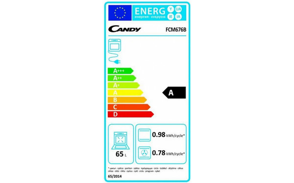 CANDY FCM676B - &Eacute;tiquette &eacute;nergie v2