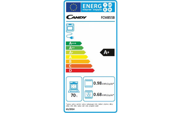 CANDY FCM855B - &Eacute;tiquette &eacute;nergie