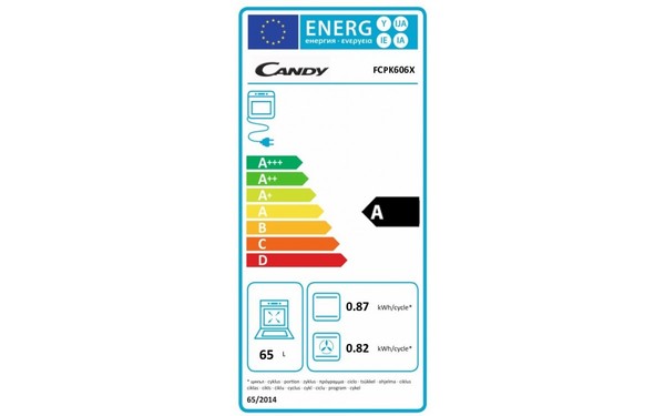 CANDY FCPK 606 X - &Eacute;tiquette &eacute;nergie