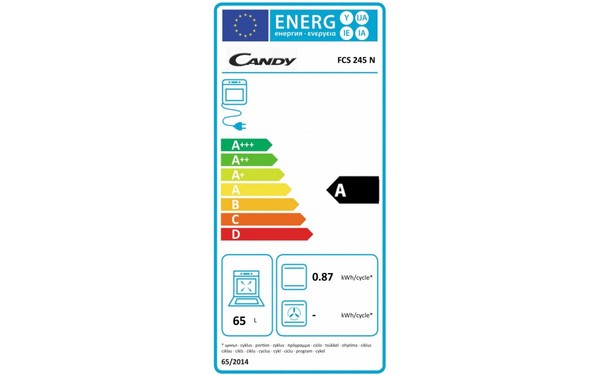 CANDY FCS245N - &Eacute;tiquette &eacute;nergie