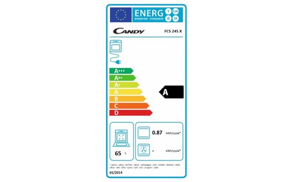 CANDY FCS245X - &Eacute;tiquette &eacute;nergie