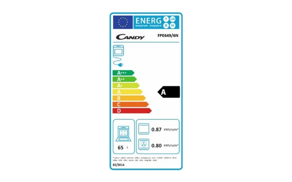 CANDY FPE 649/6 N - &Eacute;tiquette &eacute;nergie